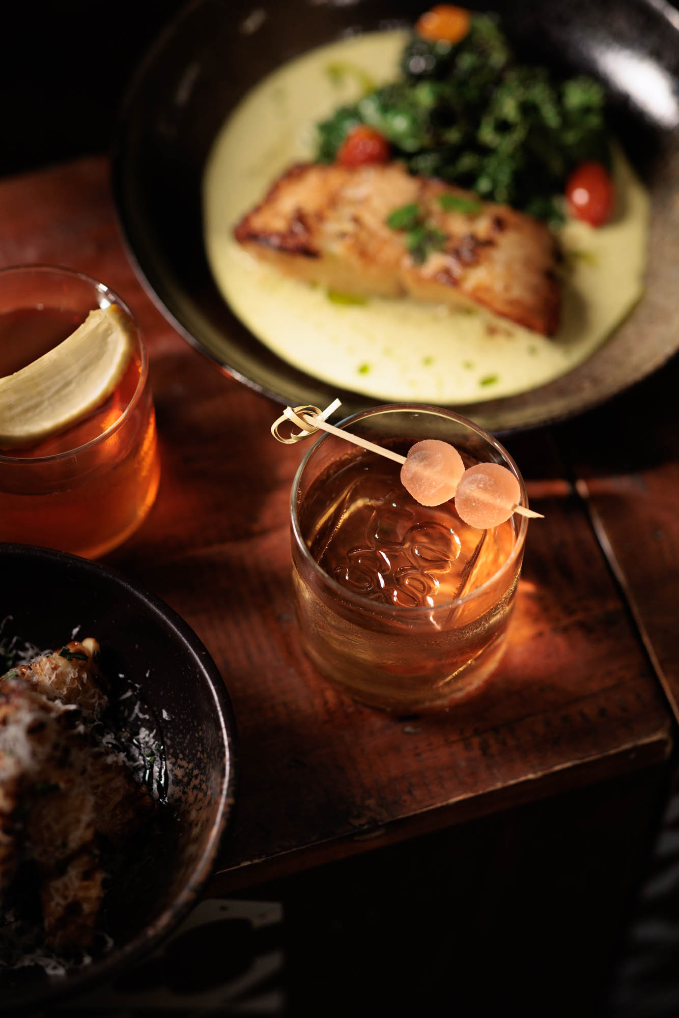 Old fashioned cocktail